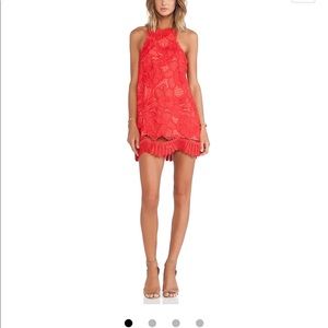 Lovers + Friends Caspian Shift Dress in Coral
